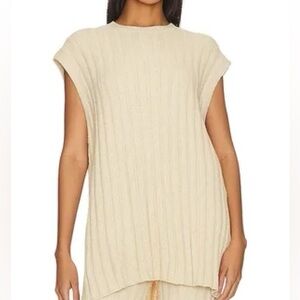 REVOLVE cream sweater vest